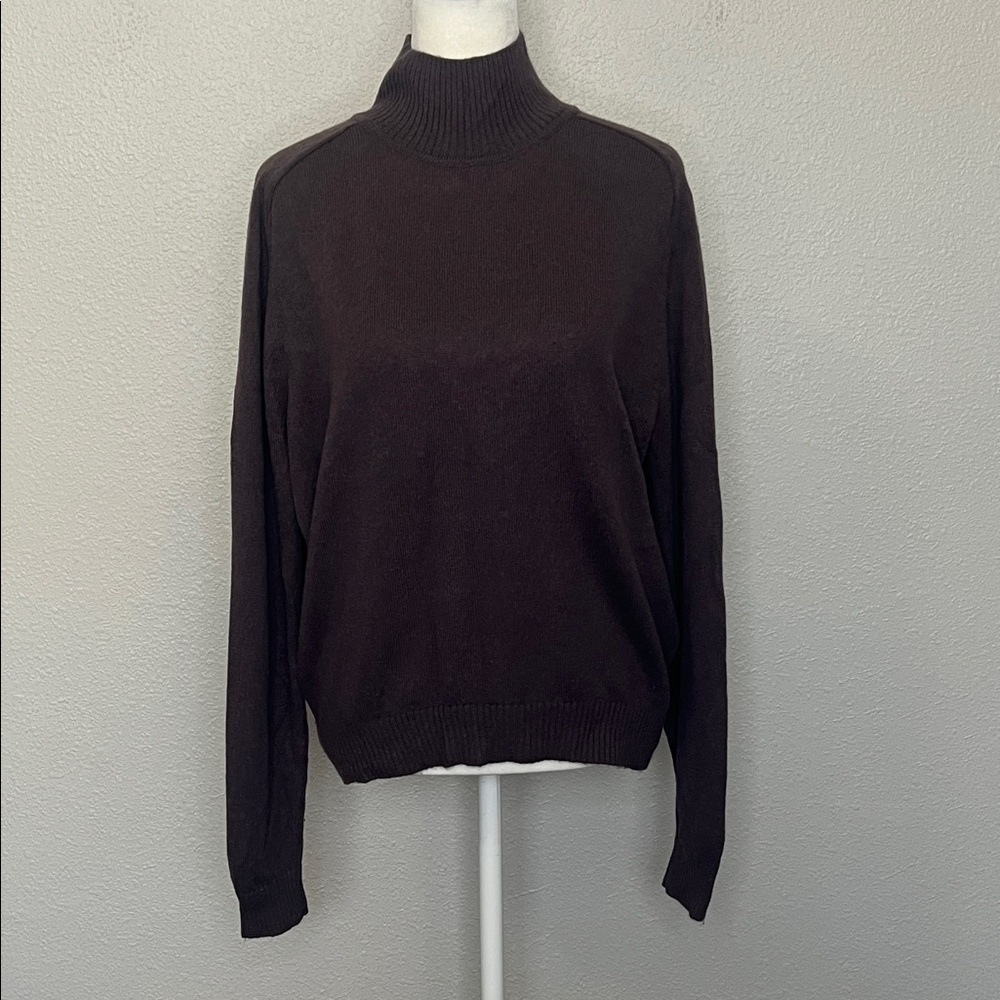 Aritzia Babaton Mockneck Sweater Purple Size Small